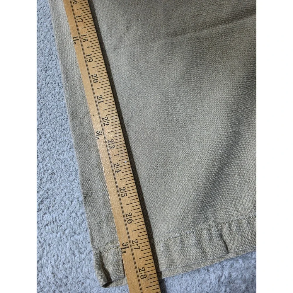 NEW Banana Republic Pants Mens 34/30 Tan Linen Blend Drawstring Heritage 34x30